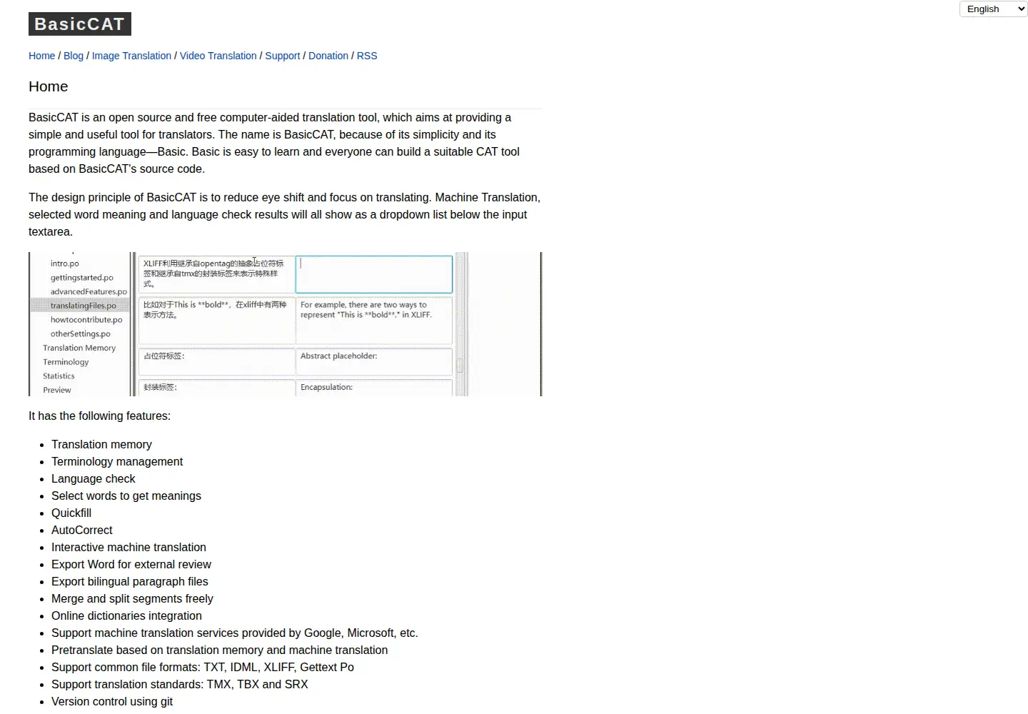 Screenshot of basiccat.org