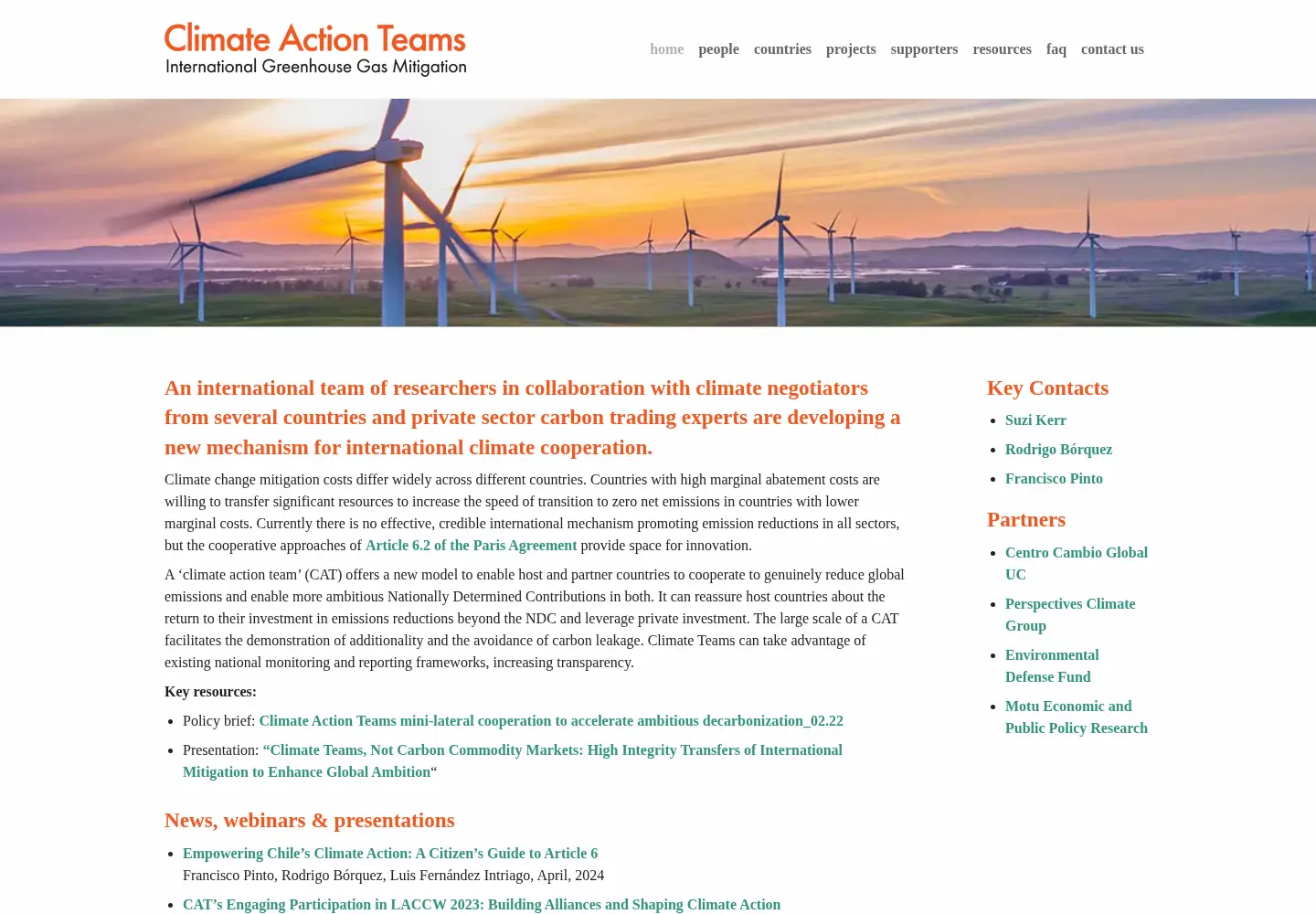 Screenshot of climateteams.org