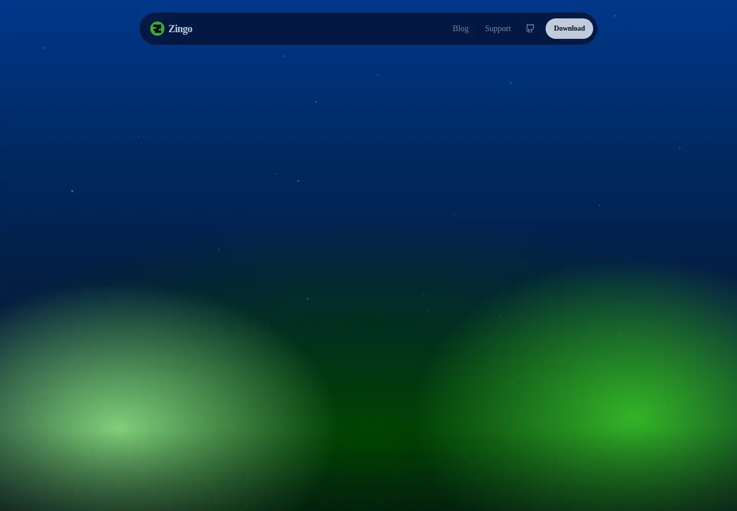 Screenshot of zingolabs.org