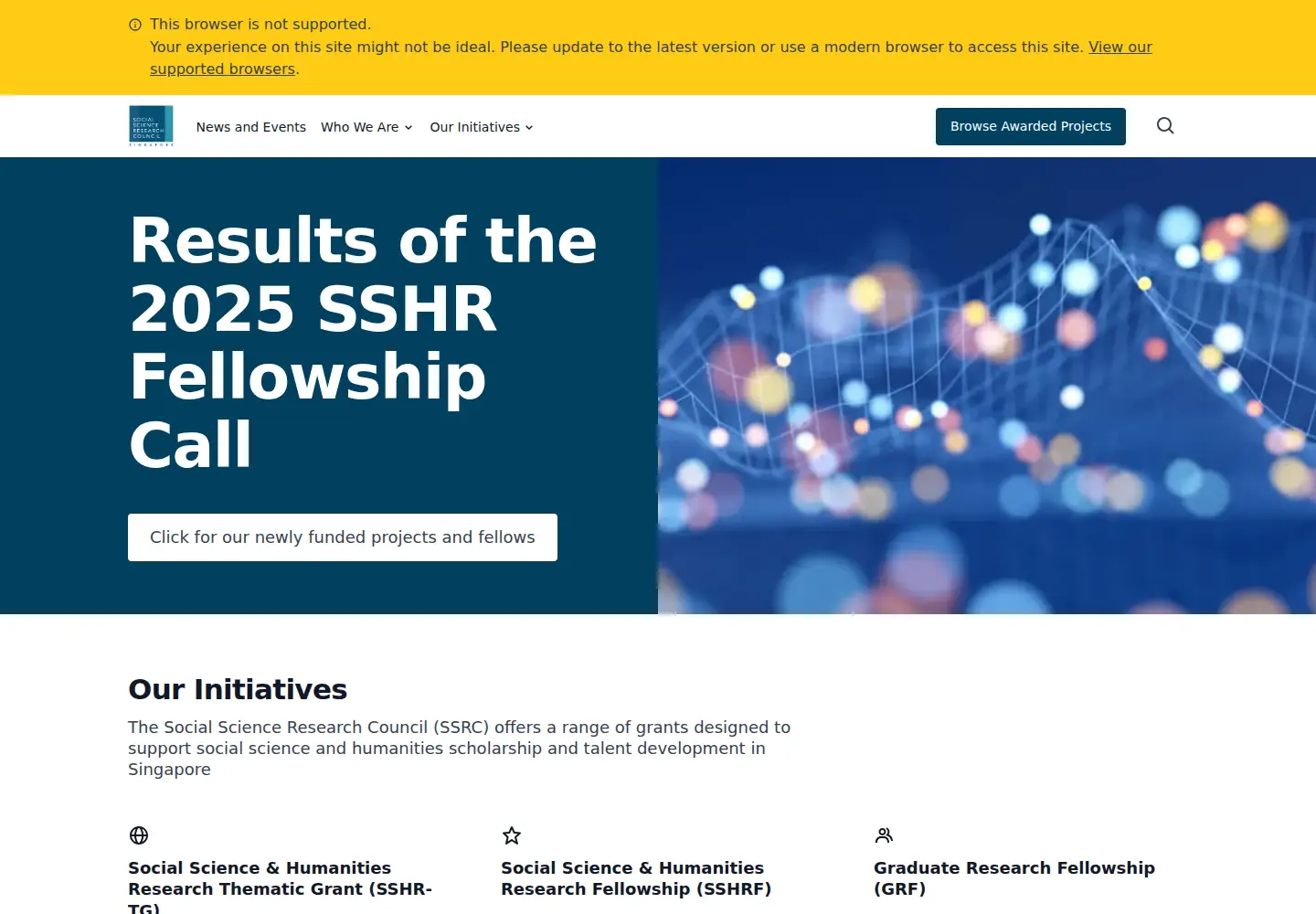 Screenshot of ssrc.edu.sg