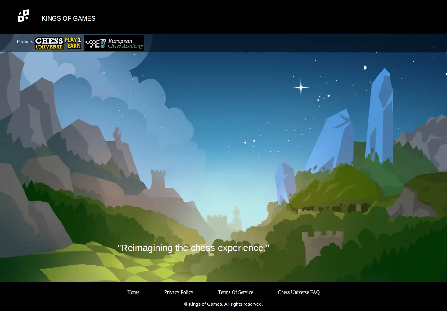 Captured homepage of chess-universe.net in the current scan