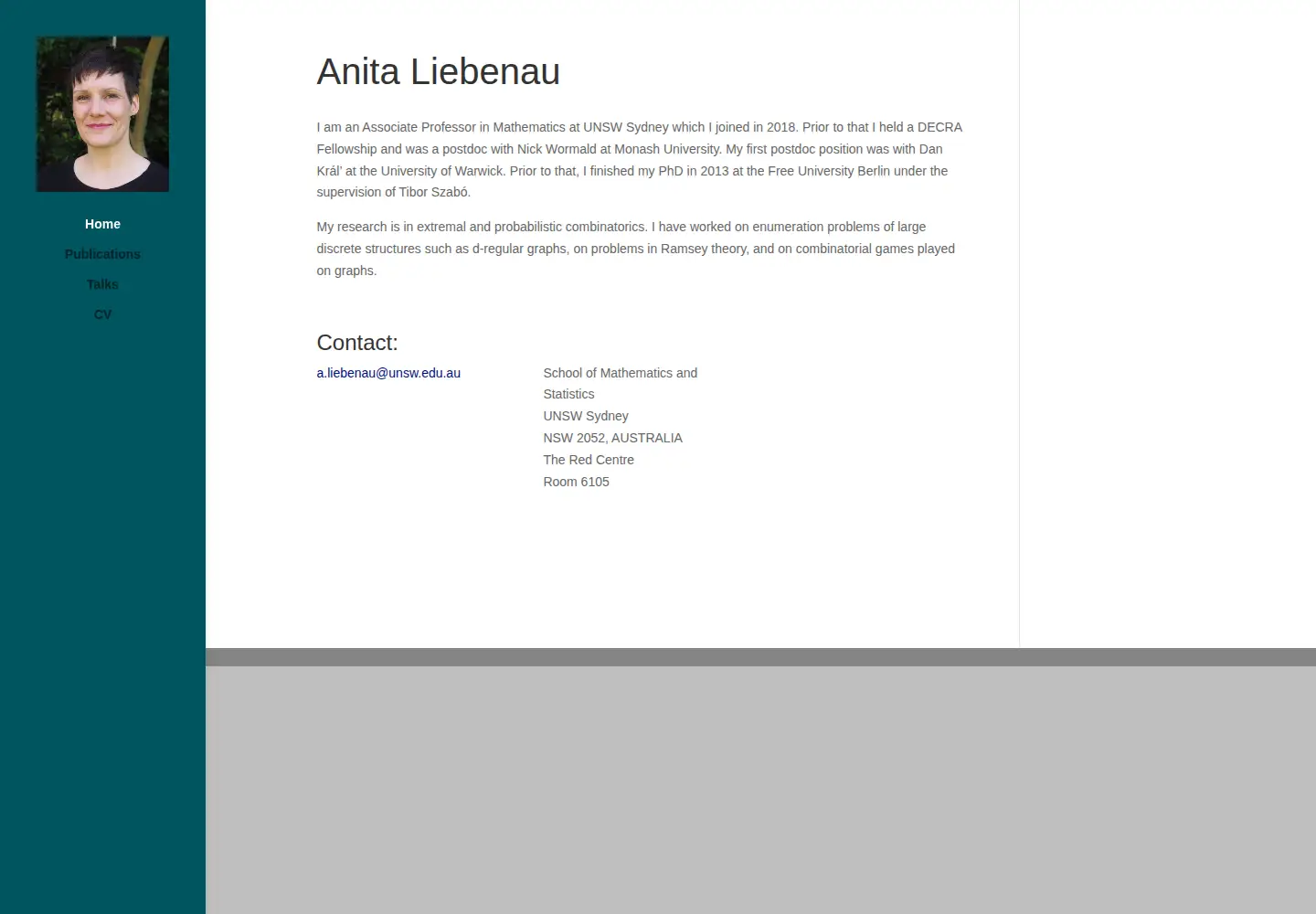 Captured homepage of lieben.au in the current scan