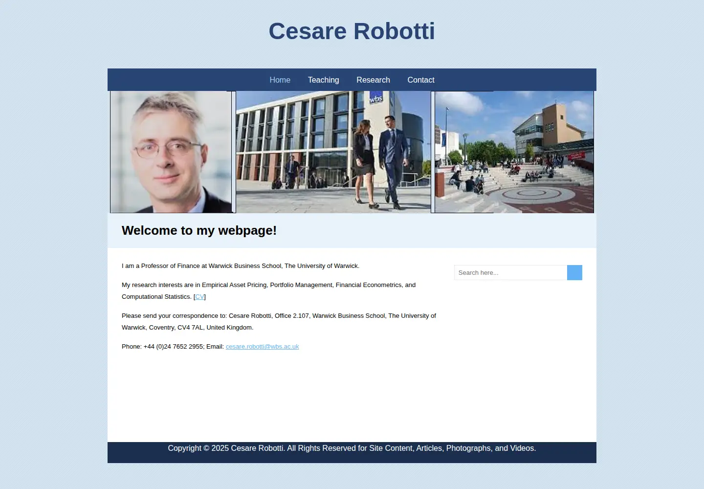 Screenshot of cesarerobotti.com