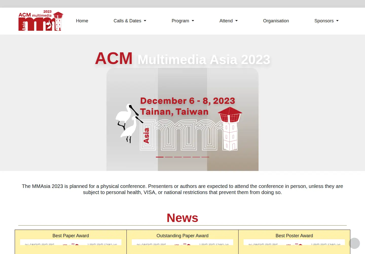 Screenshot of mmasia2023.org