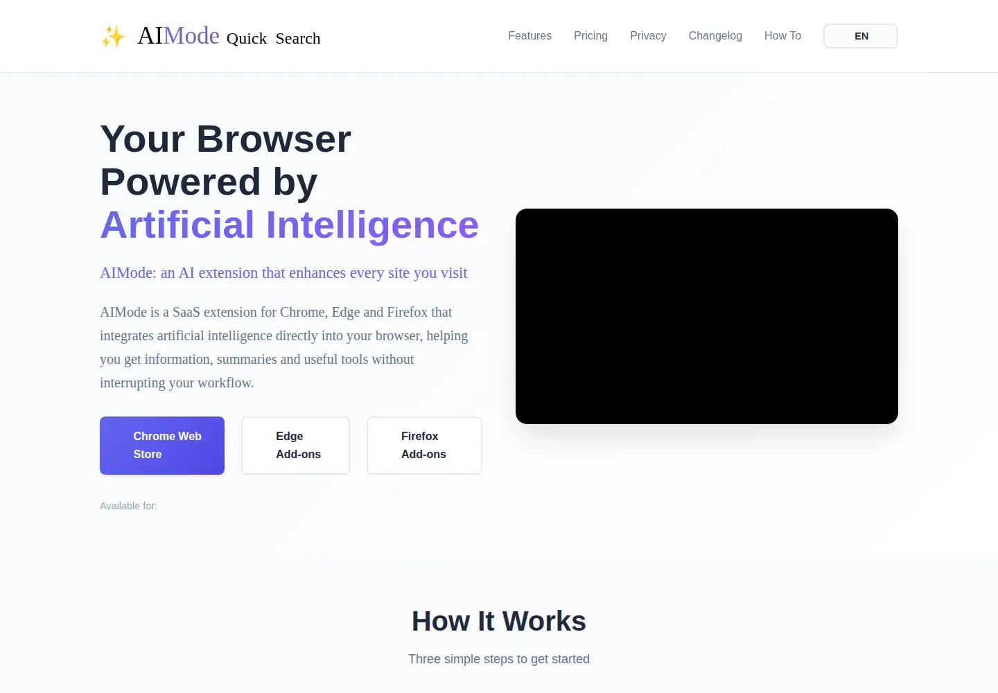Screenshot of theaimode.app