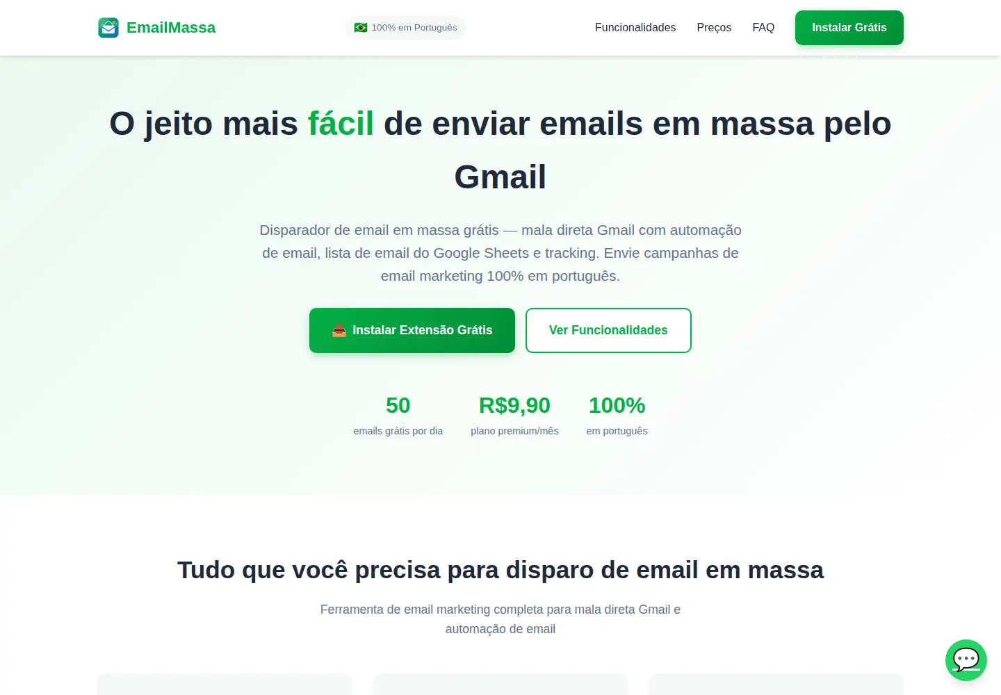 Captured homepage of emailmassa.com in the current scan