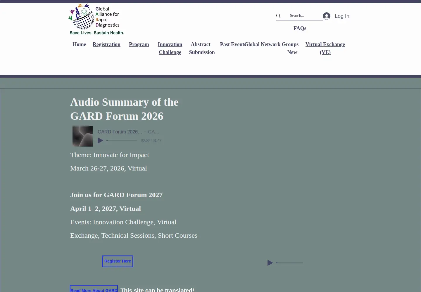 Captured homepage of gardforum.com in the current scan