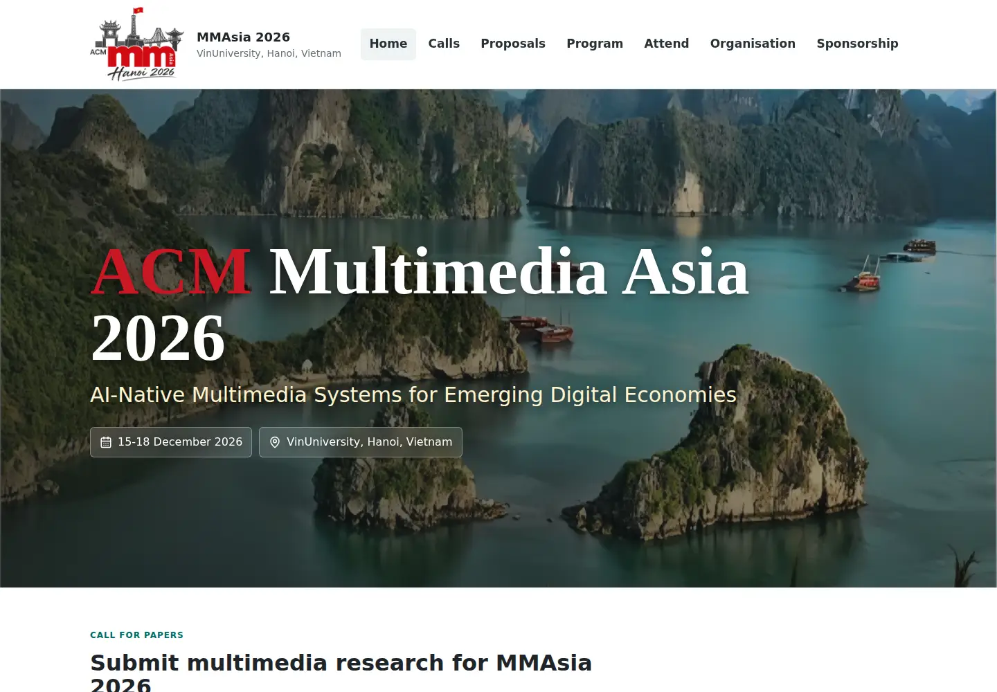 Captured homepage of mmasia2026.org in the current scan