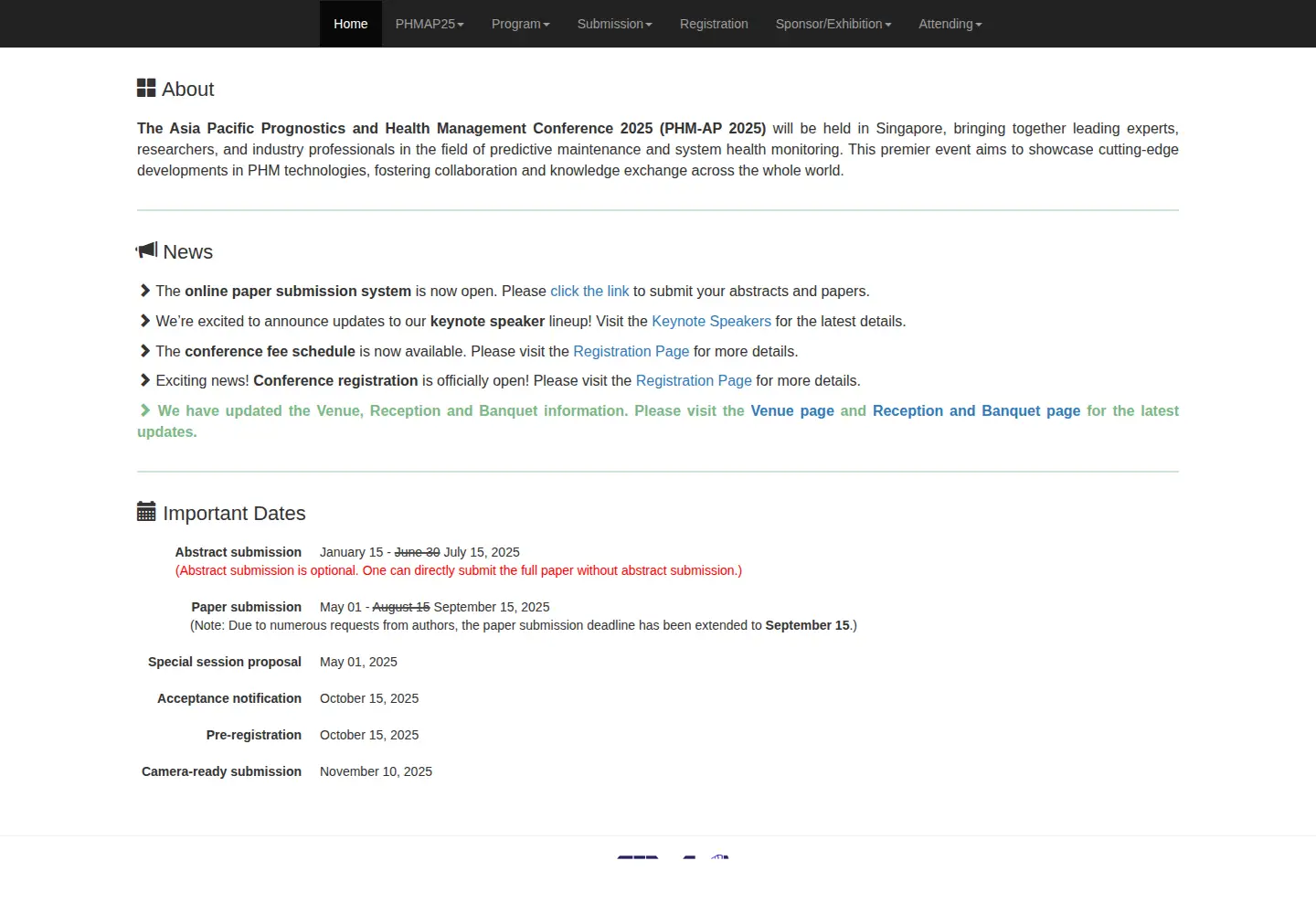 Screenshot of phmap25.org