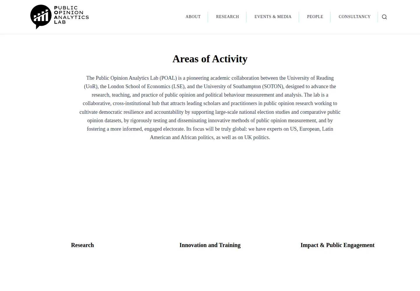Screenshot of poal.co.uk