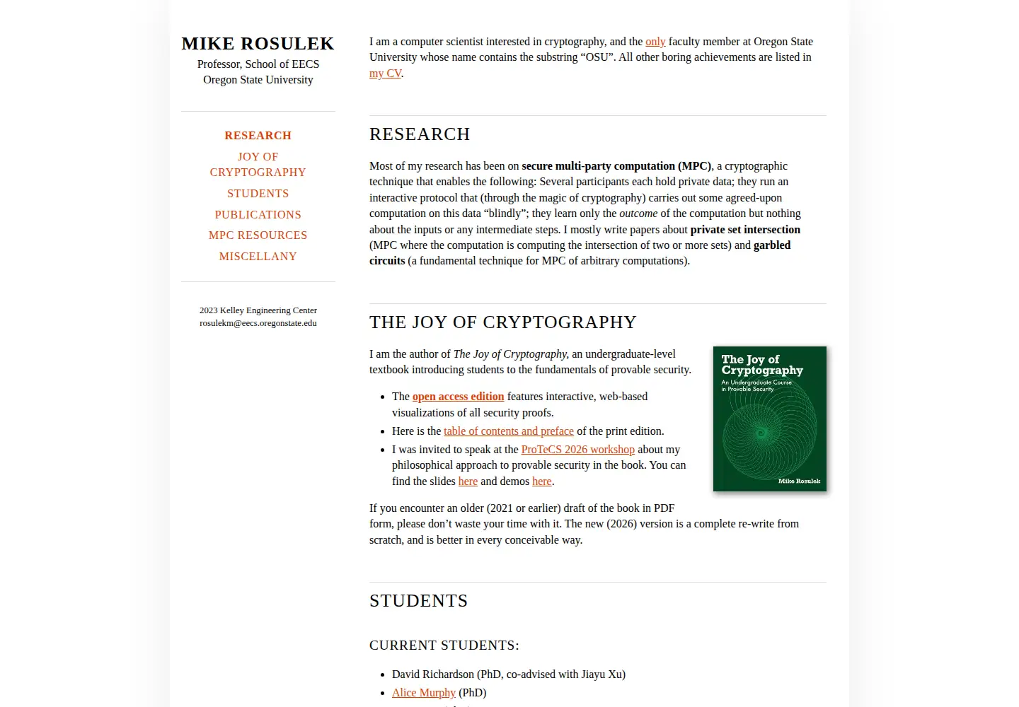 Captured homepage of garbledcircus.com in the current scan