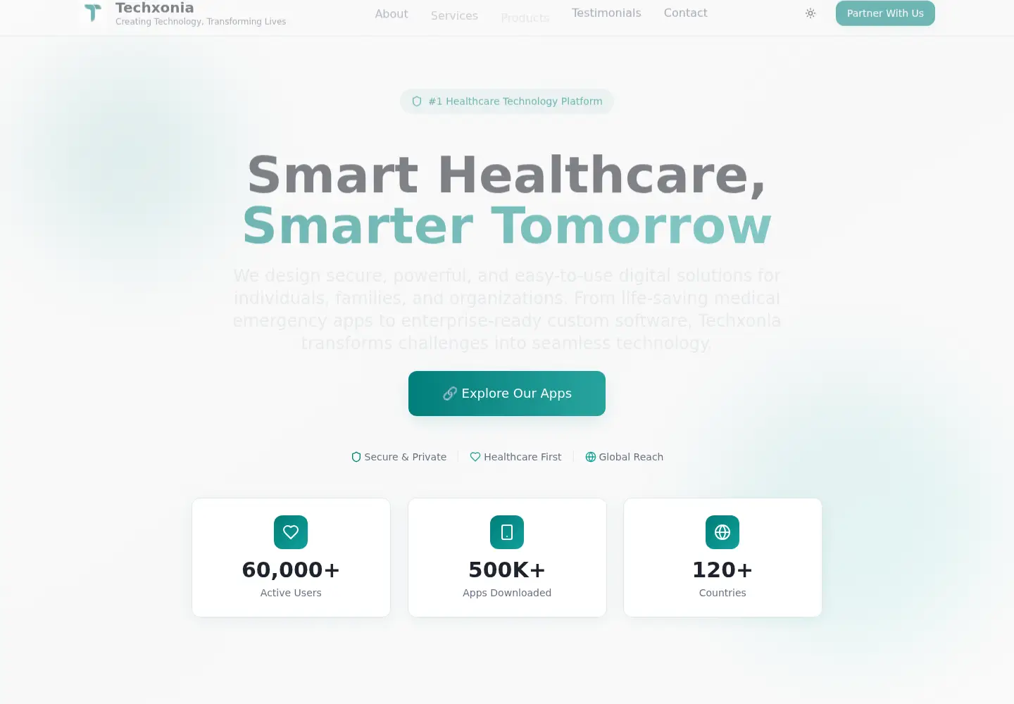 Screenshot of techxonia.com