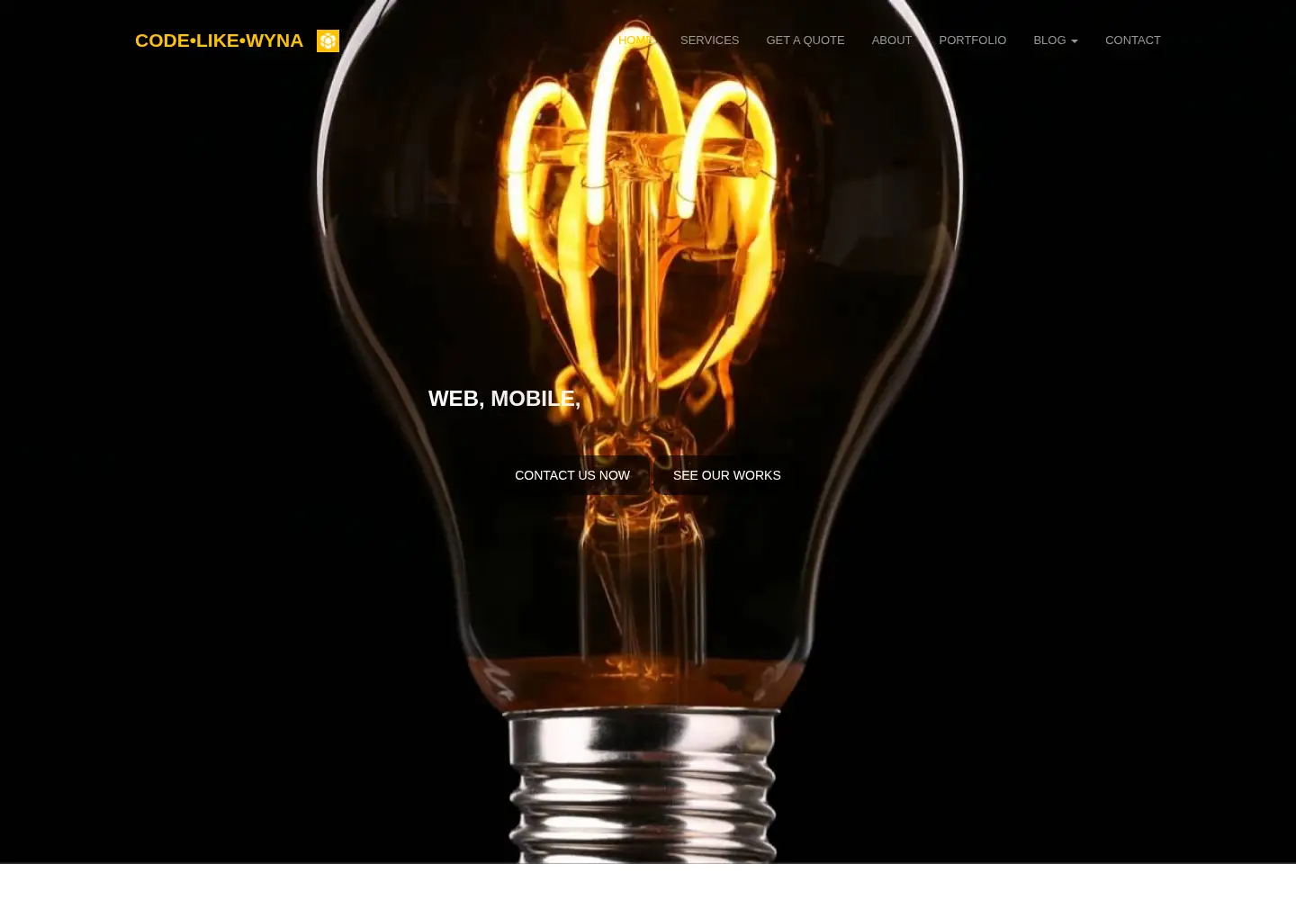 Screenshot of codelikewyna.com.ng