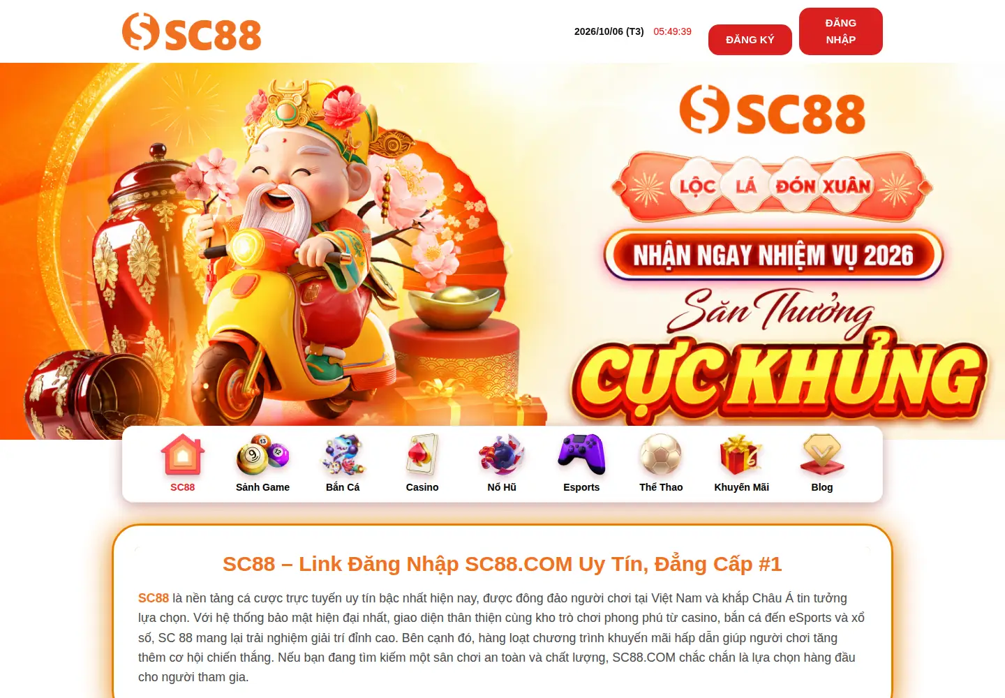 Screenshot of sc88vn.org