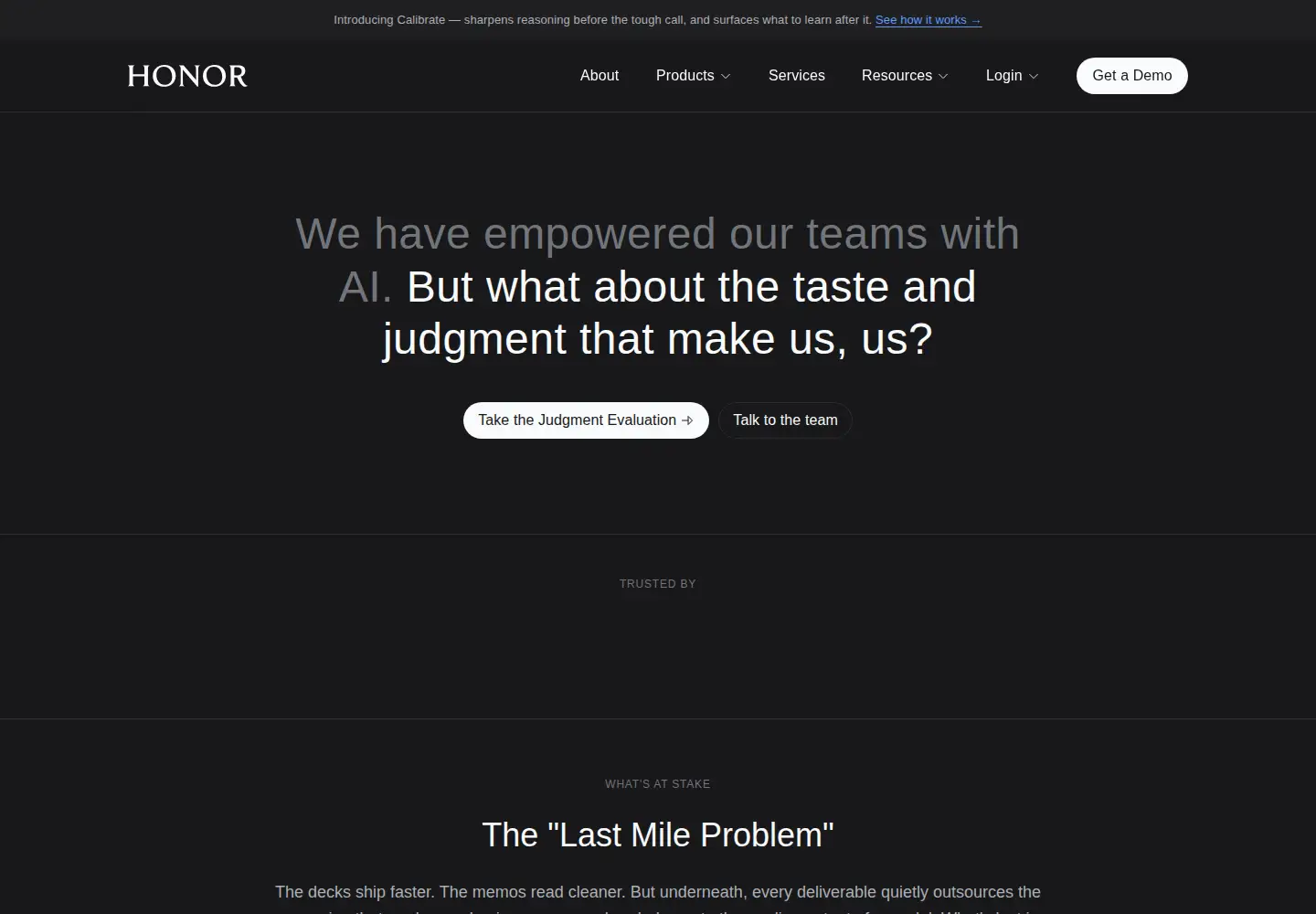 Screenshot of honor.education