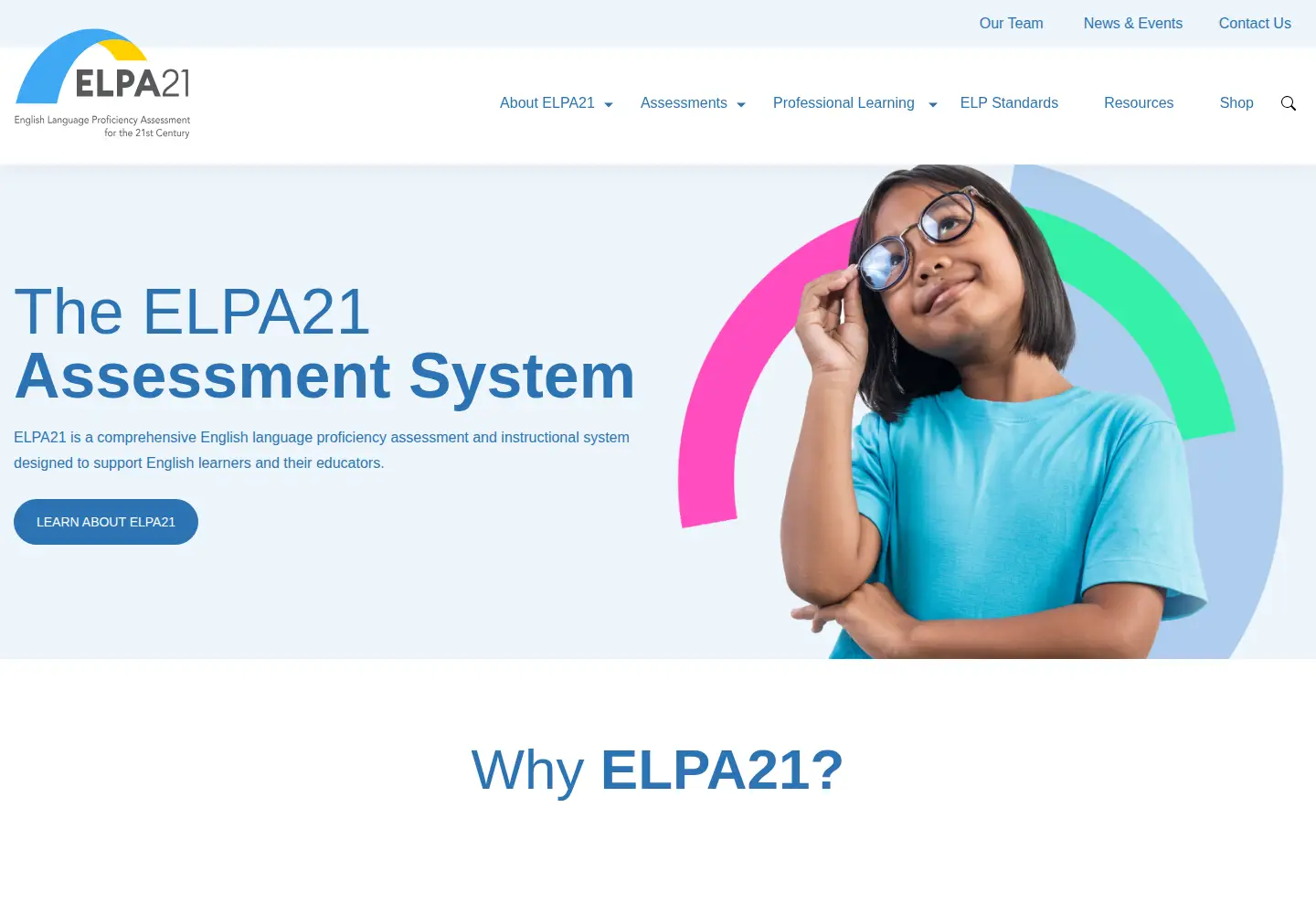 Captured homepage of elpa21.org in the current scan