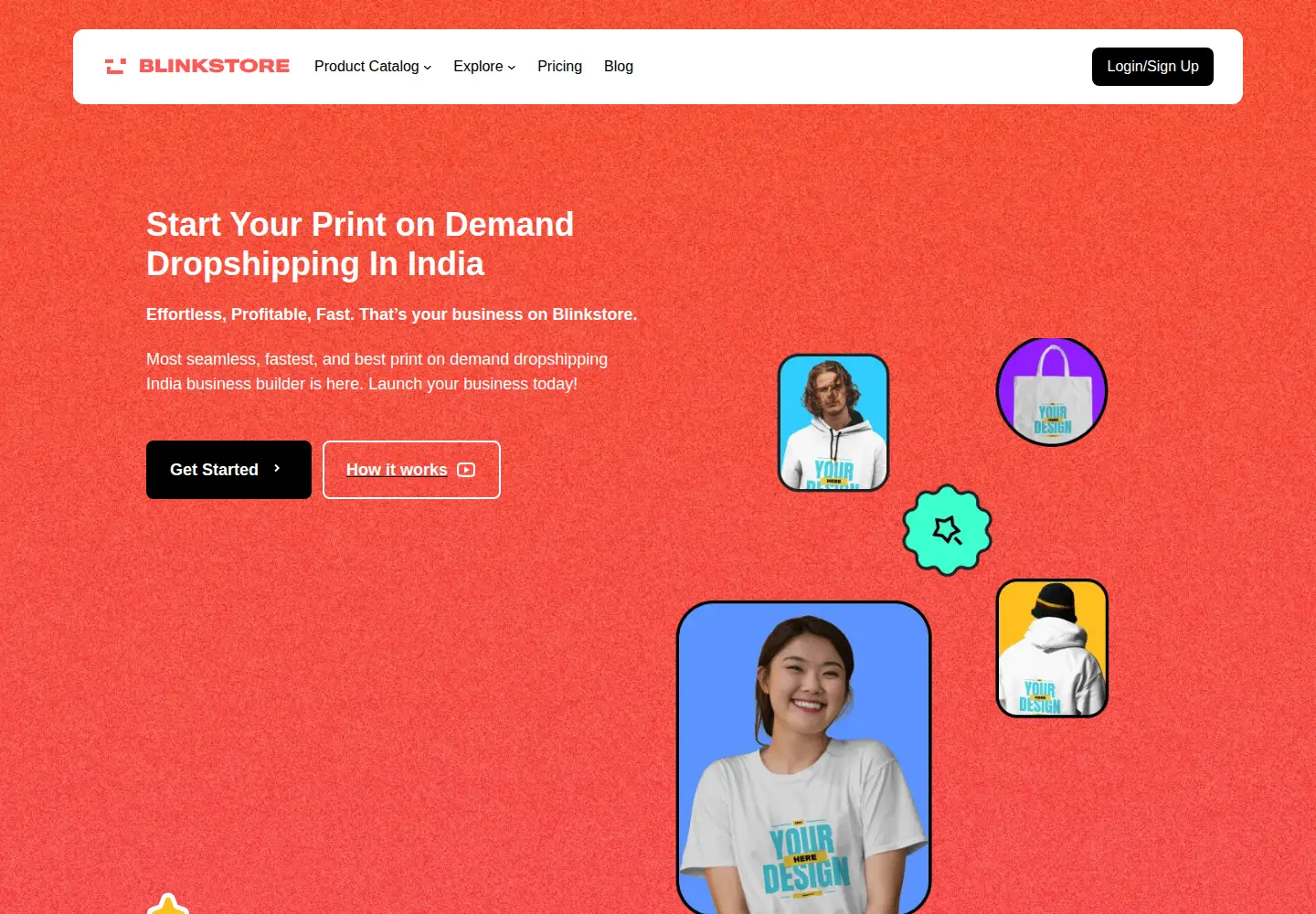Captured homepage of blinkstore.in in the current scan