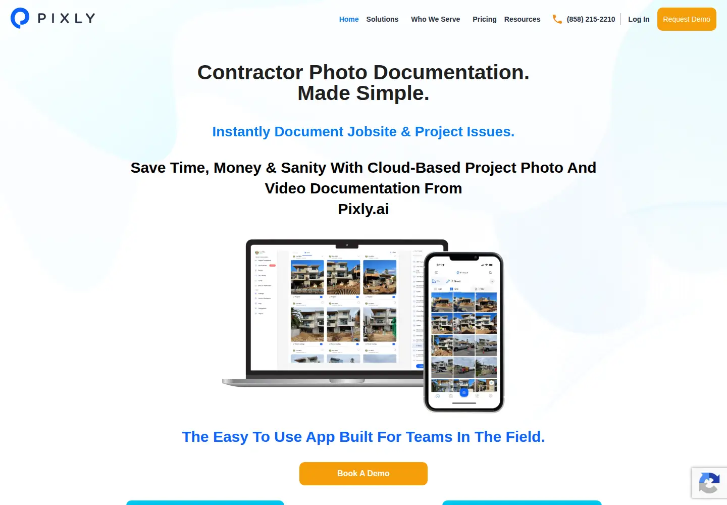 Captured homepage of pixly.ai in the current scan