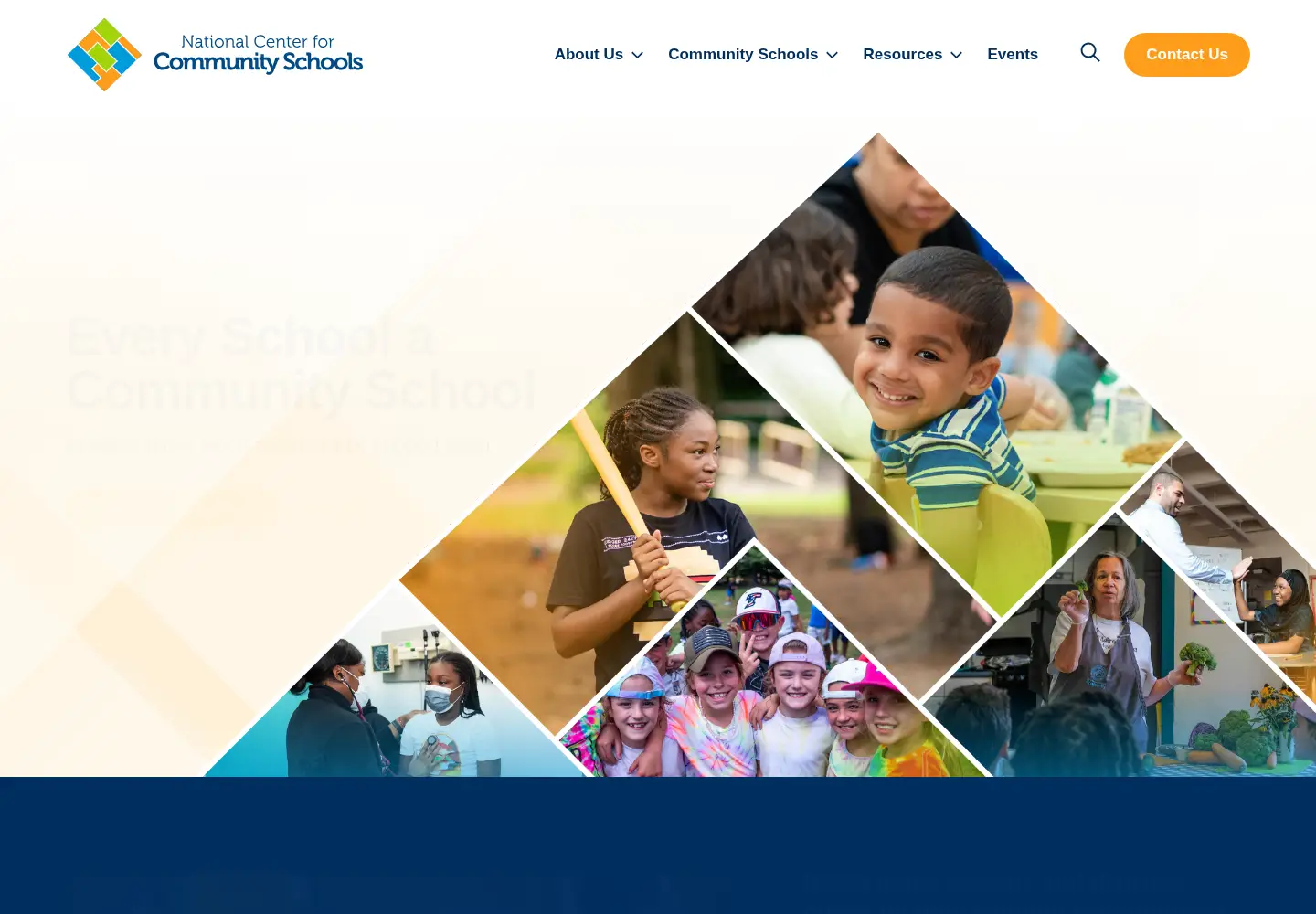 Captured homepage of nccs.org in the current scan