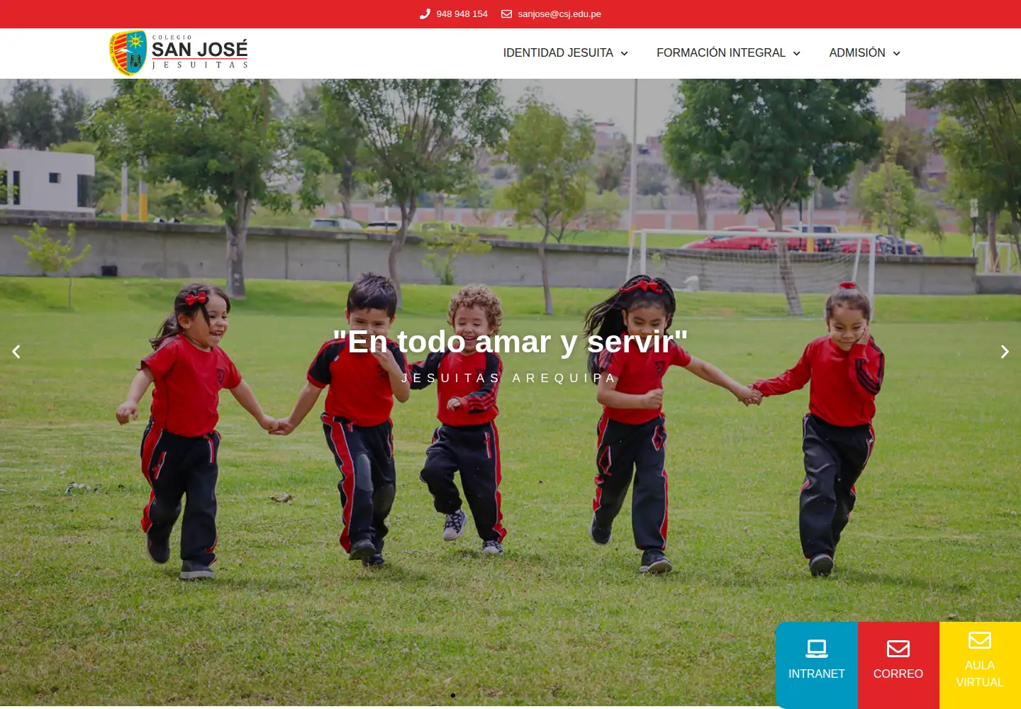 Screenshot of csj.edu.pe