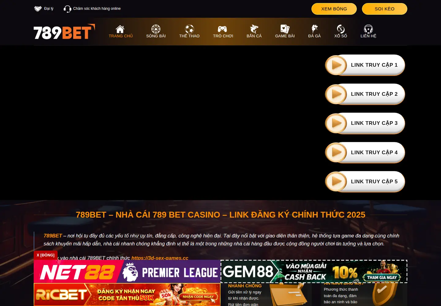 Screenshot of 789betvik.com