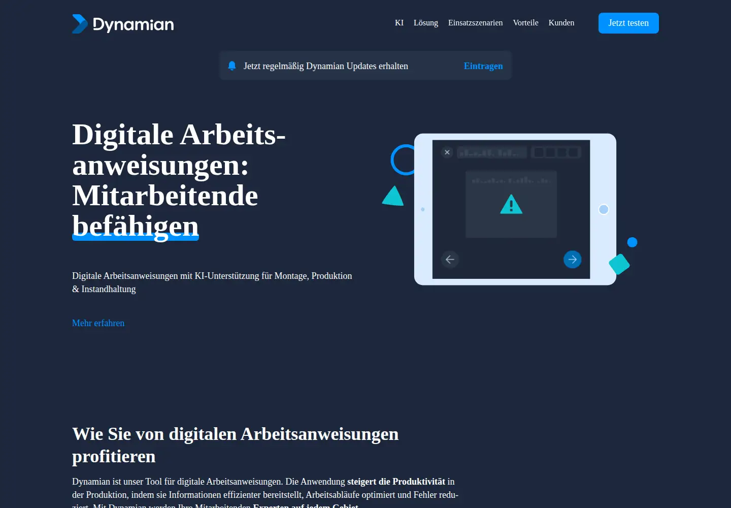 Screenshot of dynamian.de