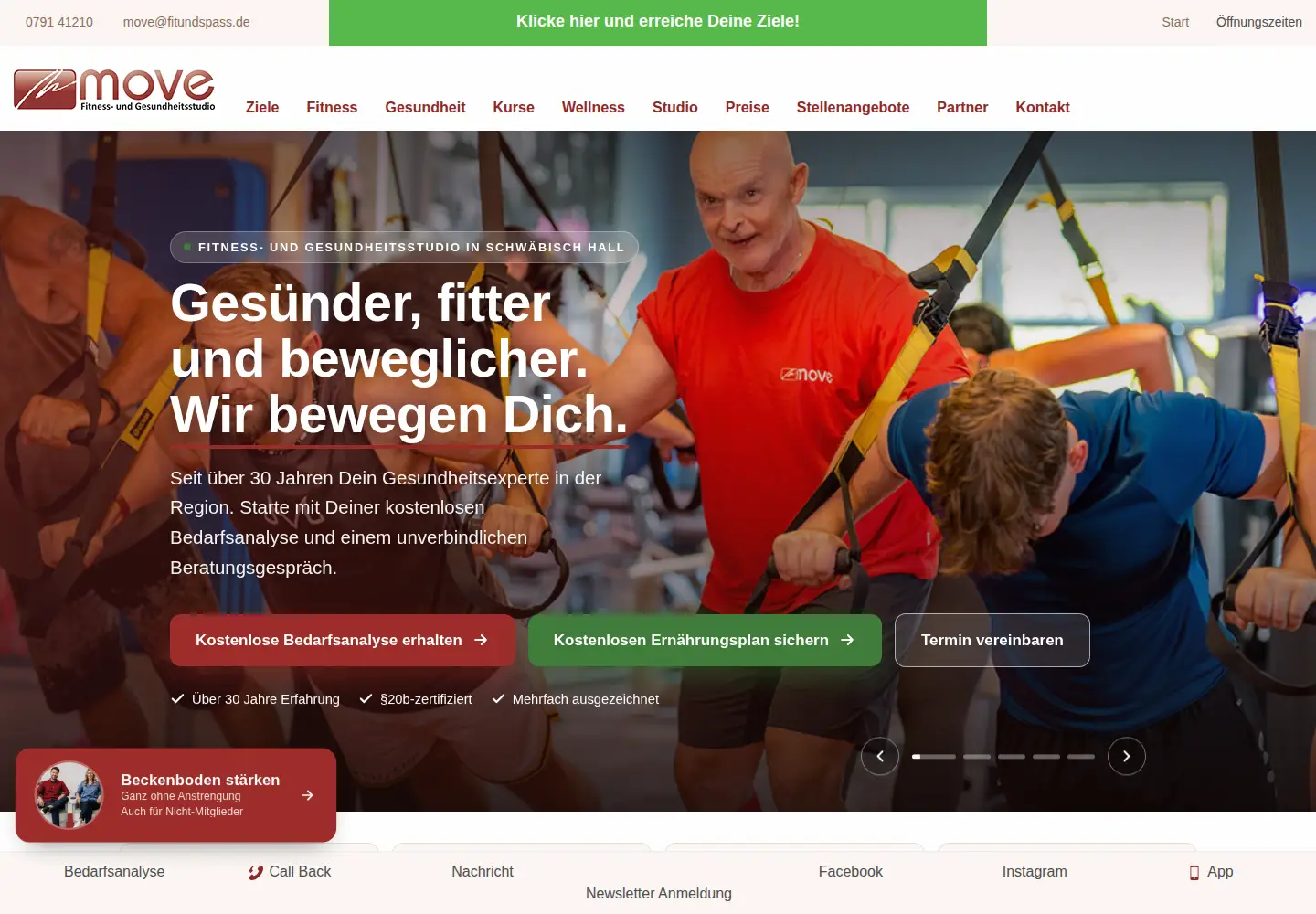 Screenshot of fitundspass.de