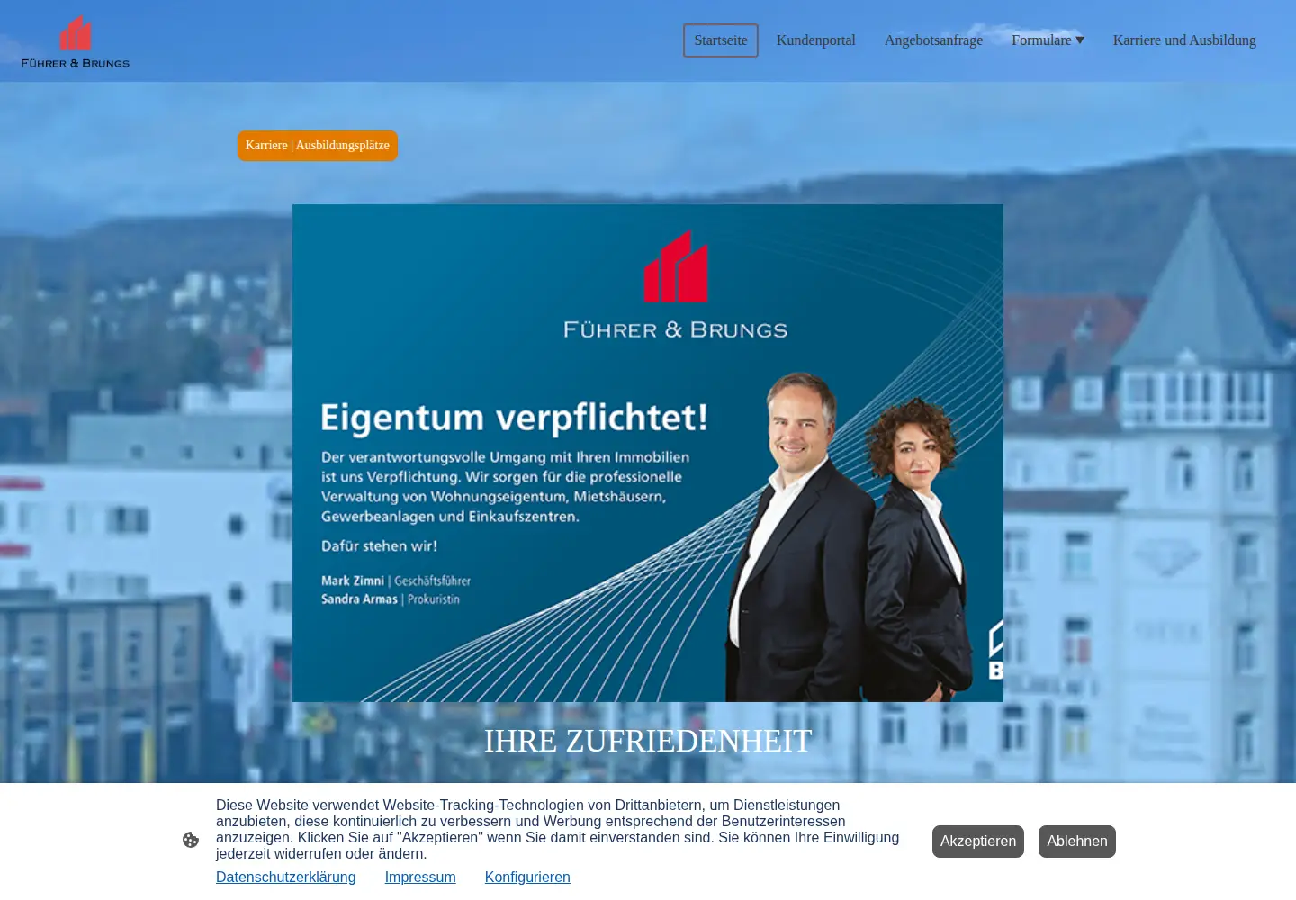Captured homepage of fuehrer-brungs.de in the current scan