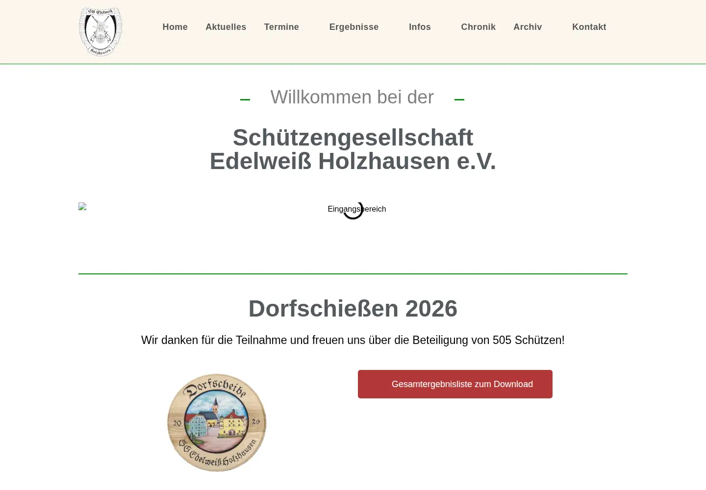 Screenshot of sg-holzhausen.de