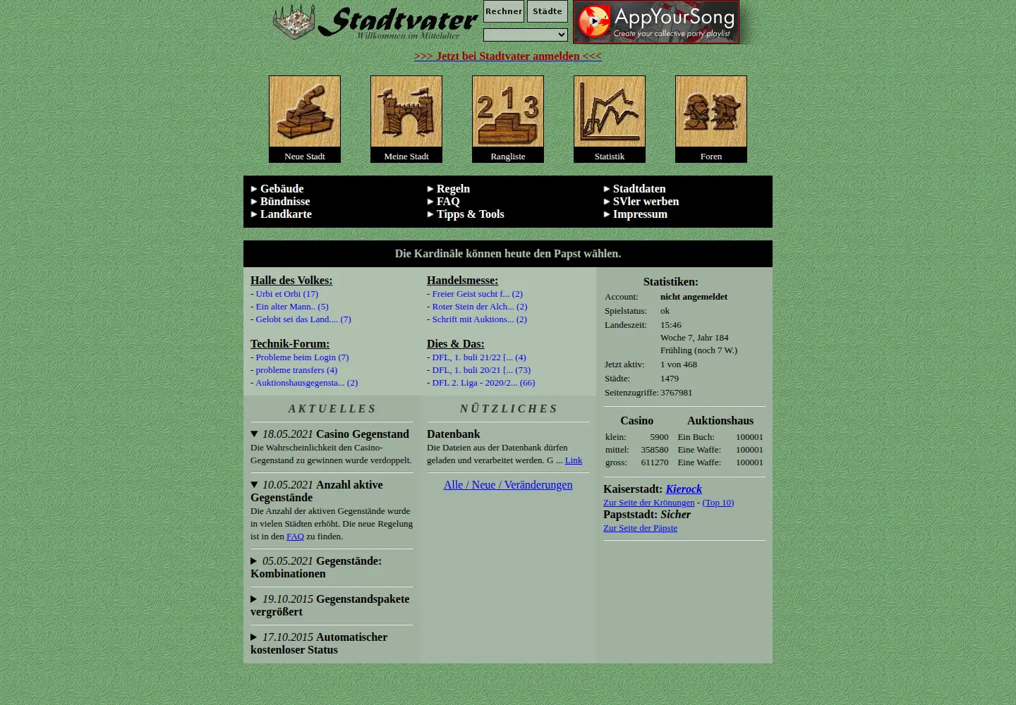 Captured homepage of sijben.de in the current scan
