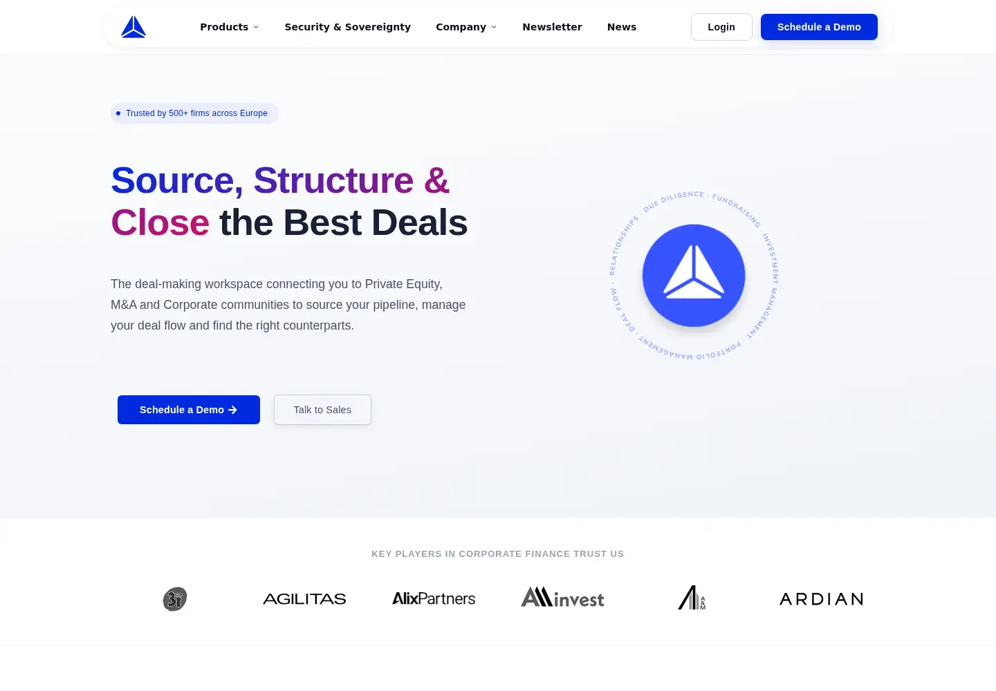 Screenshot of arx.deals