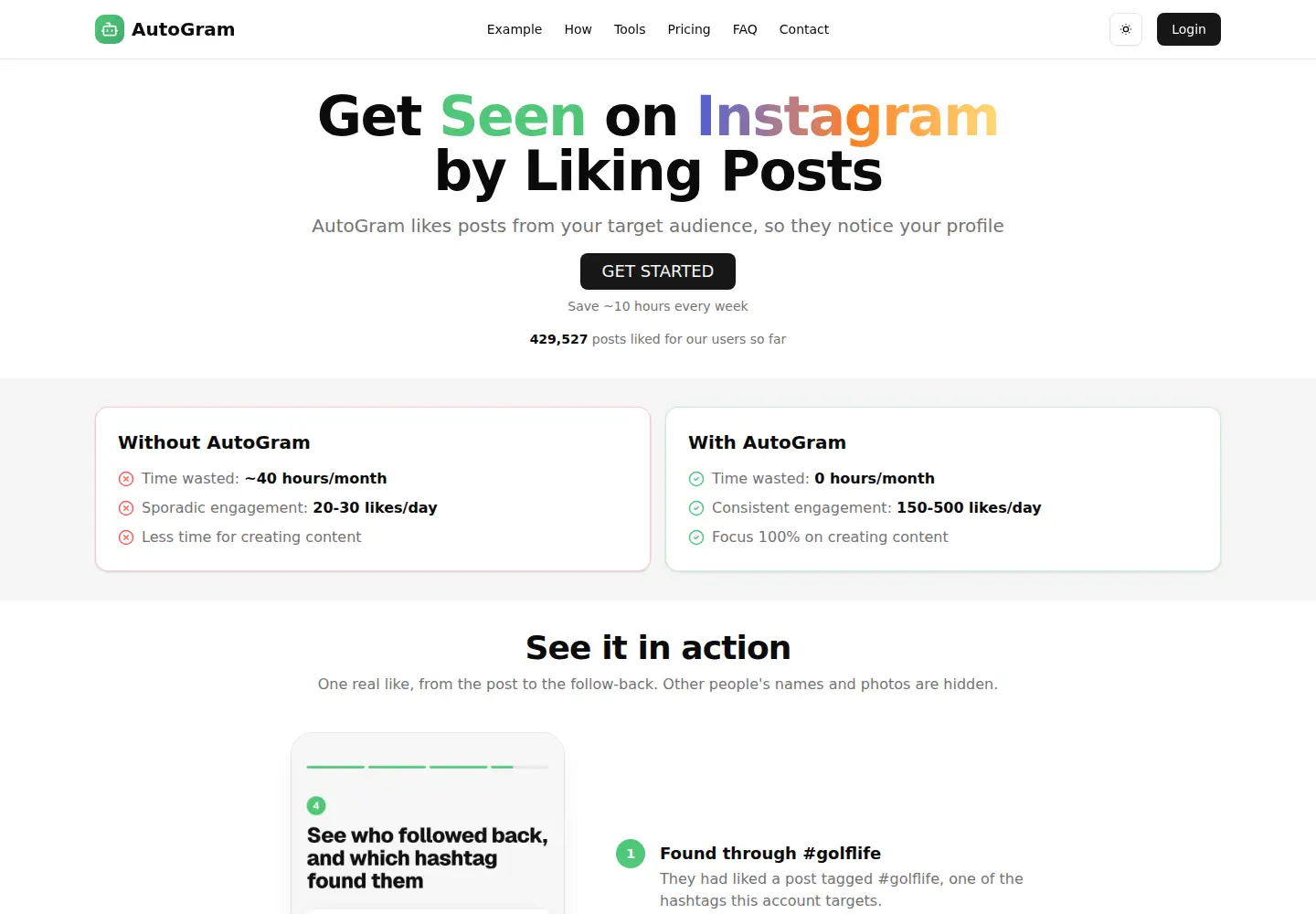 Screenshot of autogram.dev