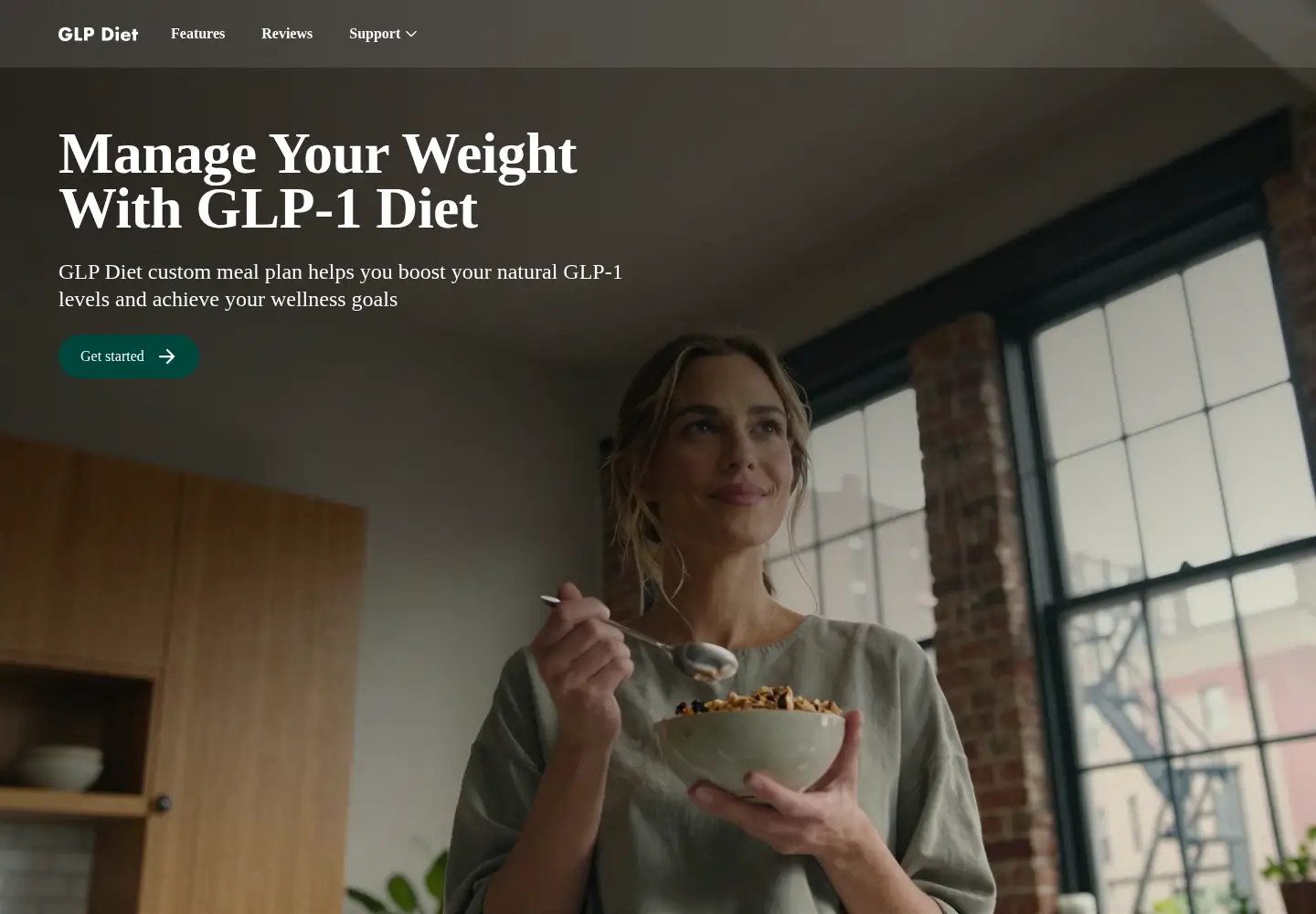 Screenshot of glp.diet