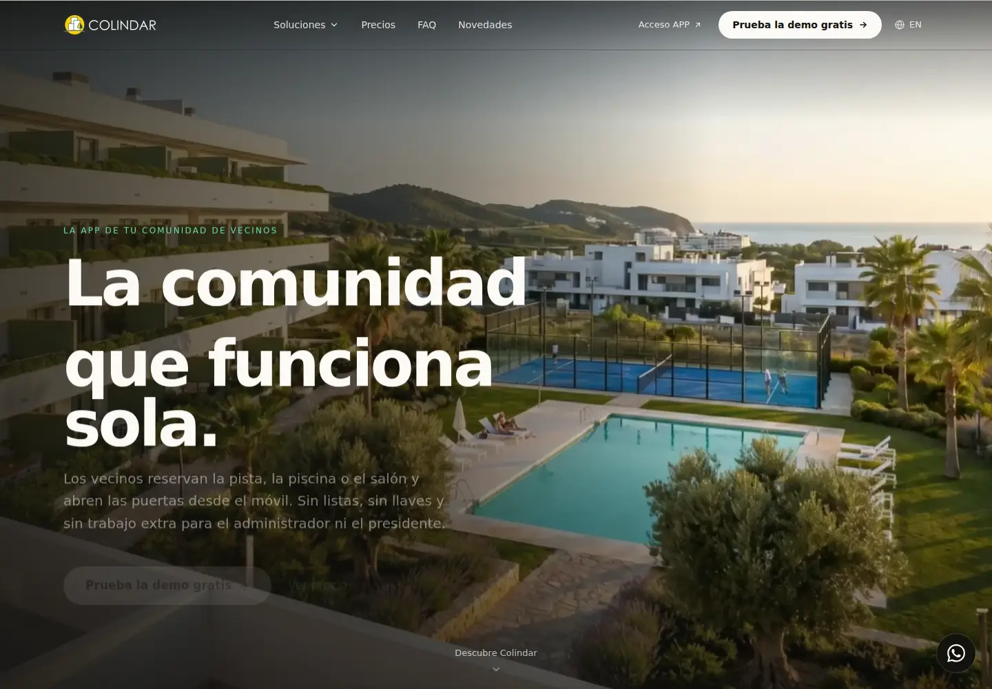 Screenshot of colindar.es