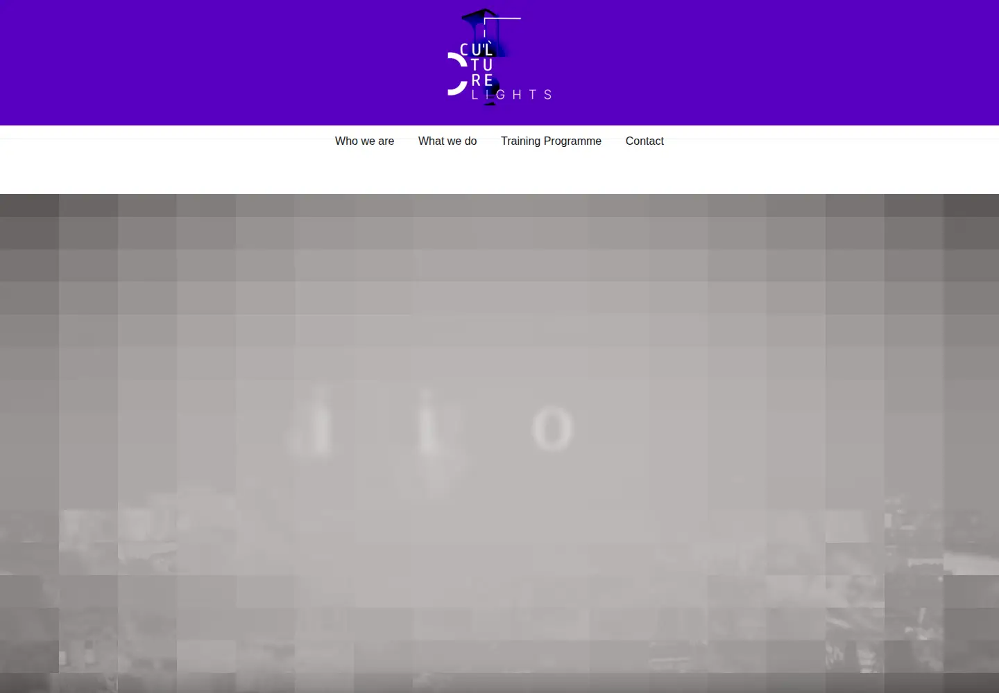Captured homepage of culturelights.eu in the current scan