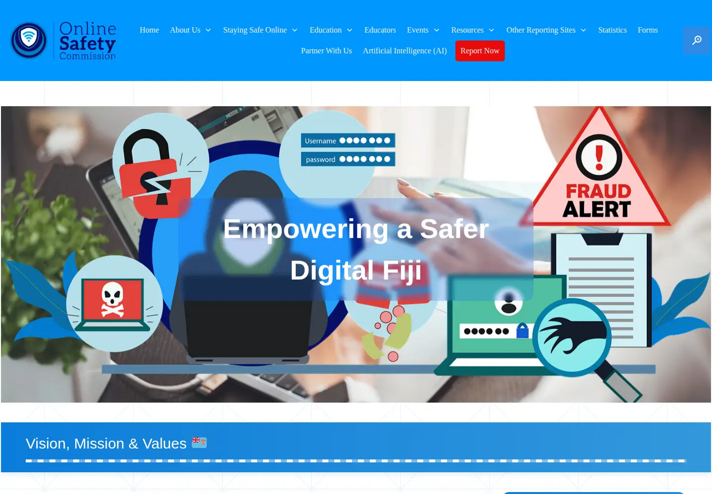Screenshot of osc.com.fj
