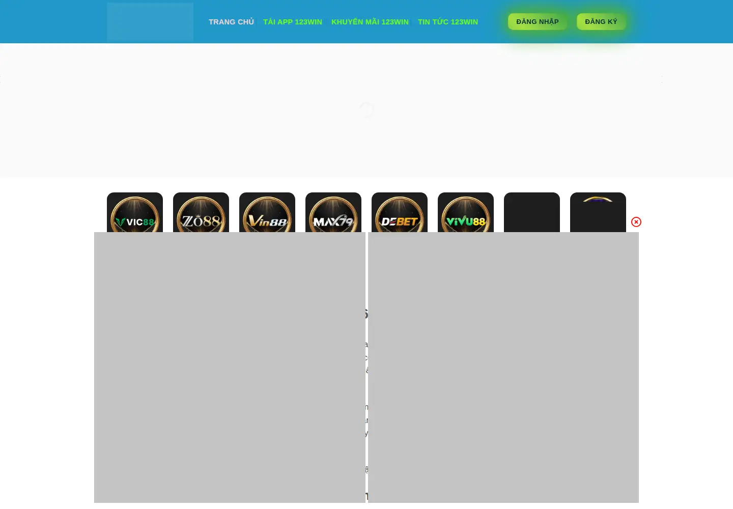 Screenshot of 123win.foo
