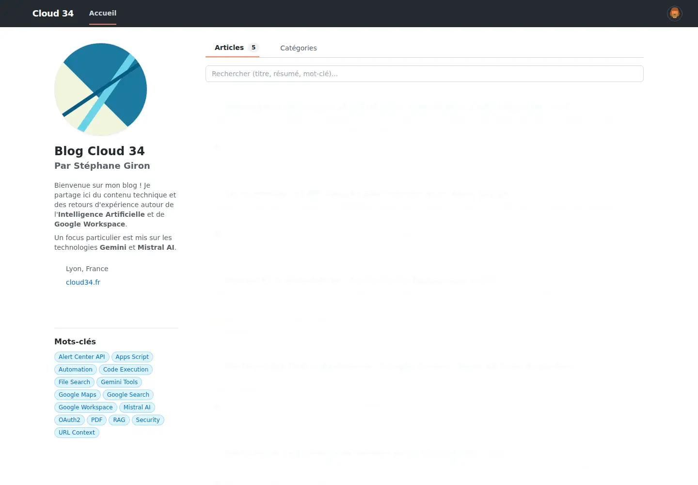 Screenshot of cloud34.fr
