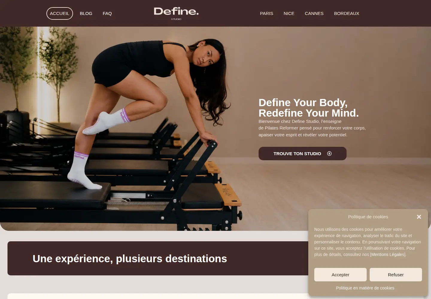 Screenshot of definestudio.fr