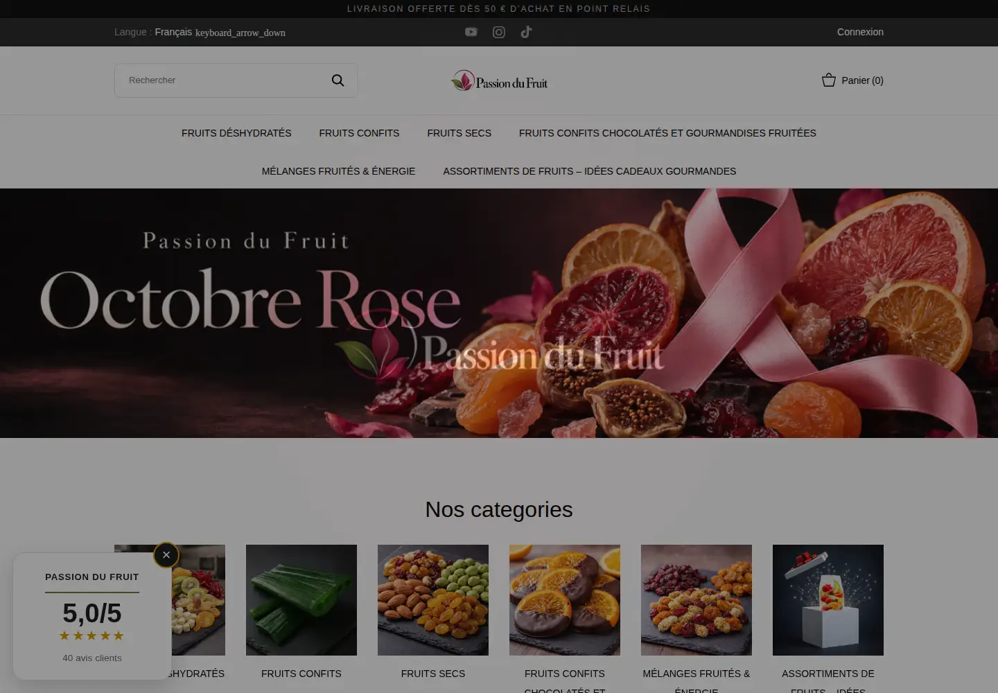 Screenshot of passiondufruit.fr