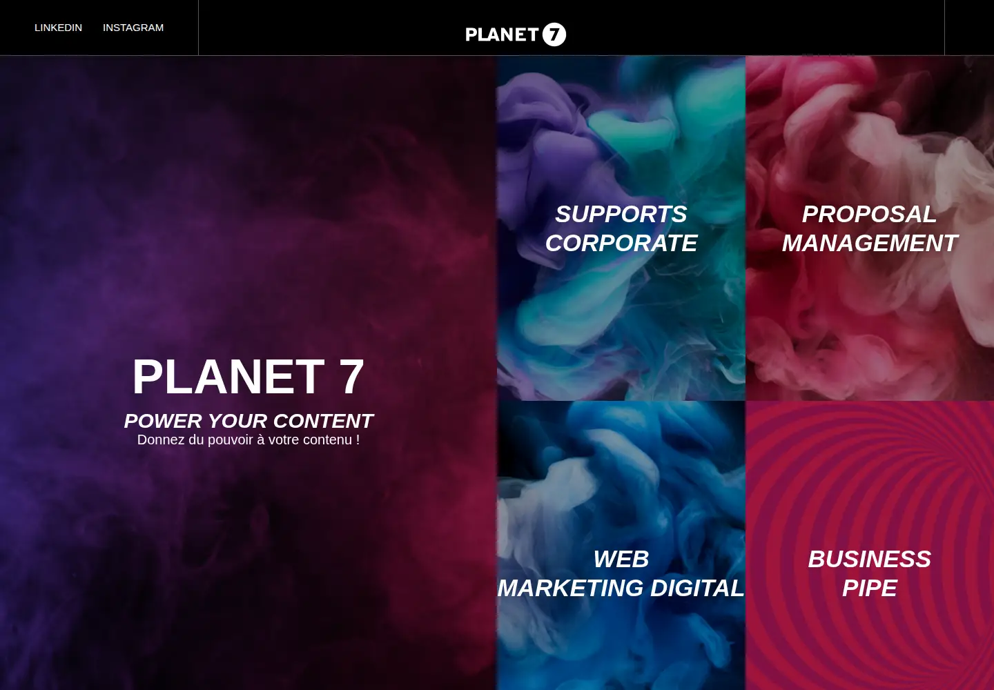 Screenshot of planet7.fr