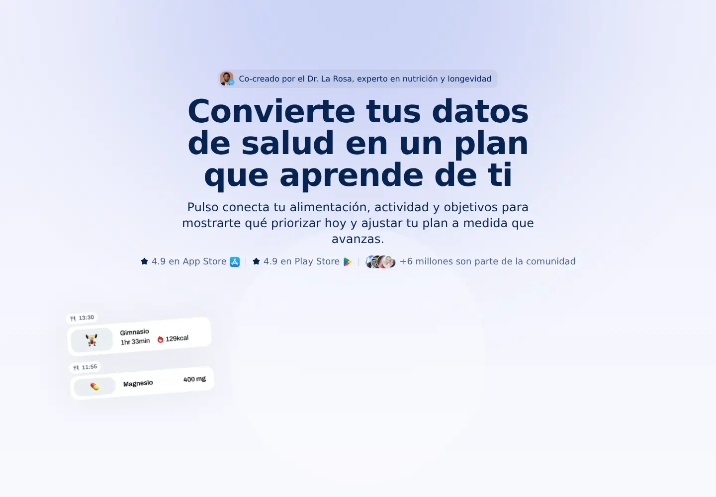 Captured homepage of pulso.health in the current scan