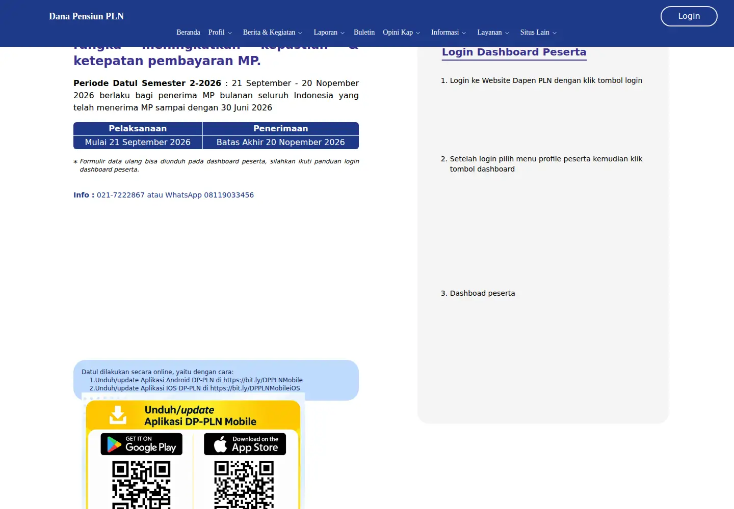 Captured homepage of dppln.co.id in the current scan
