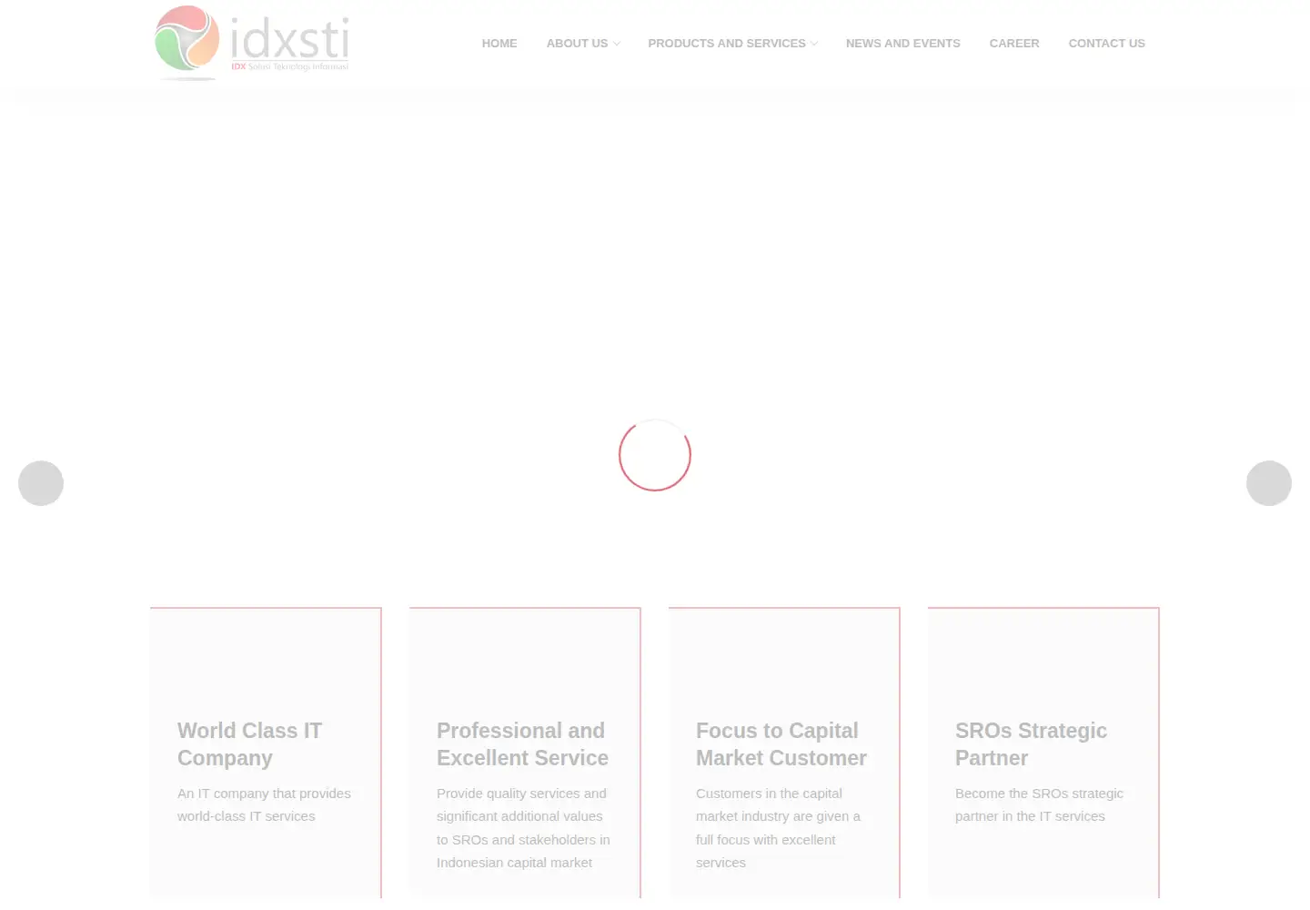 Screenshot of idxsti.co.id