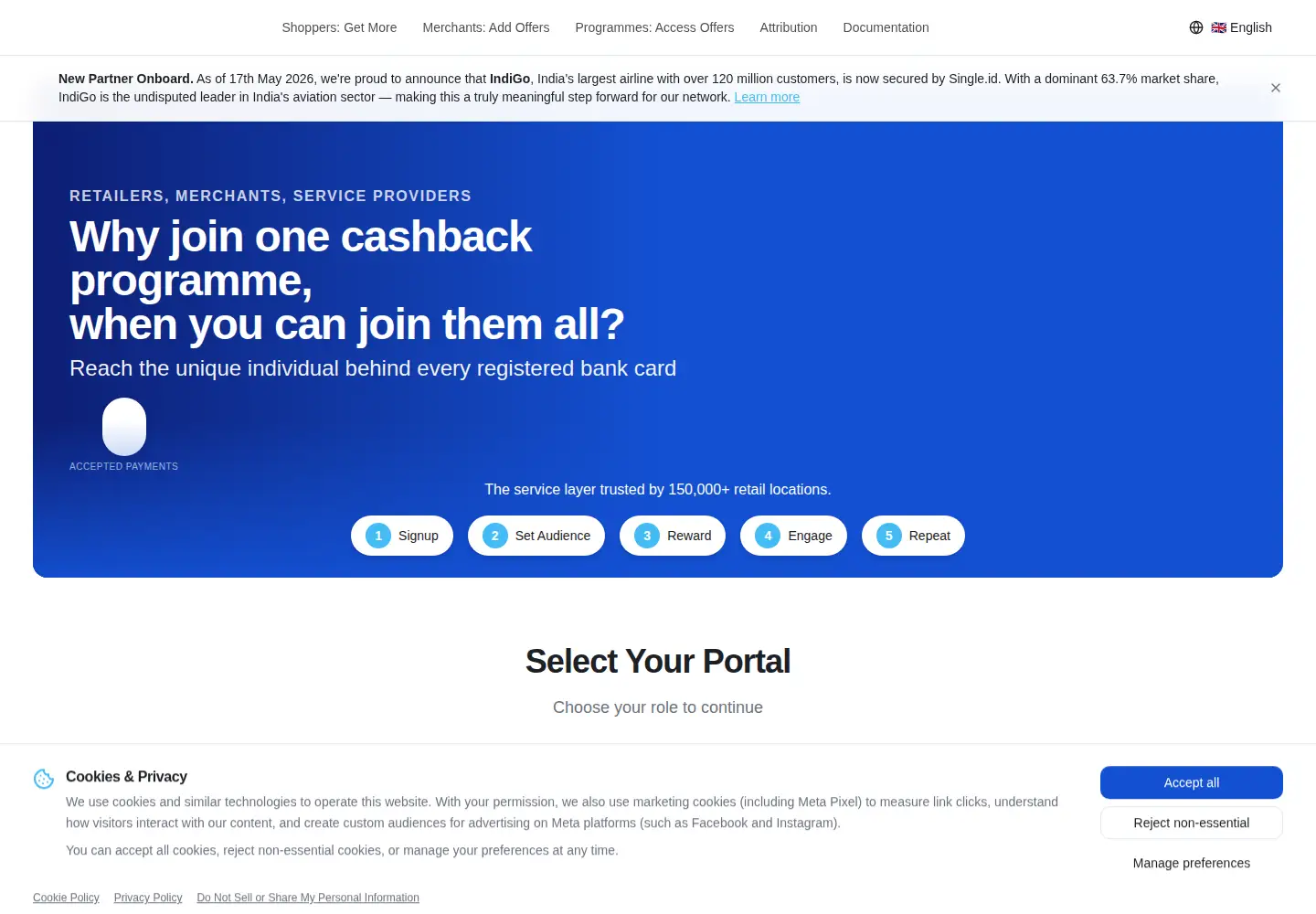 Screenshot of single.id