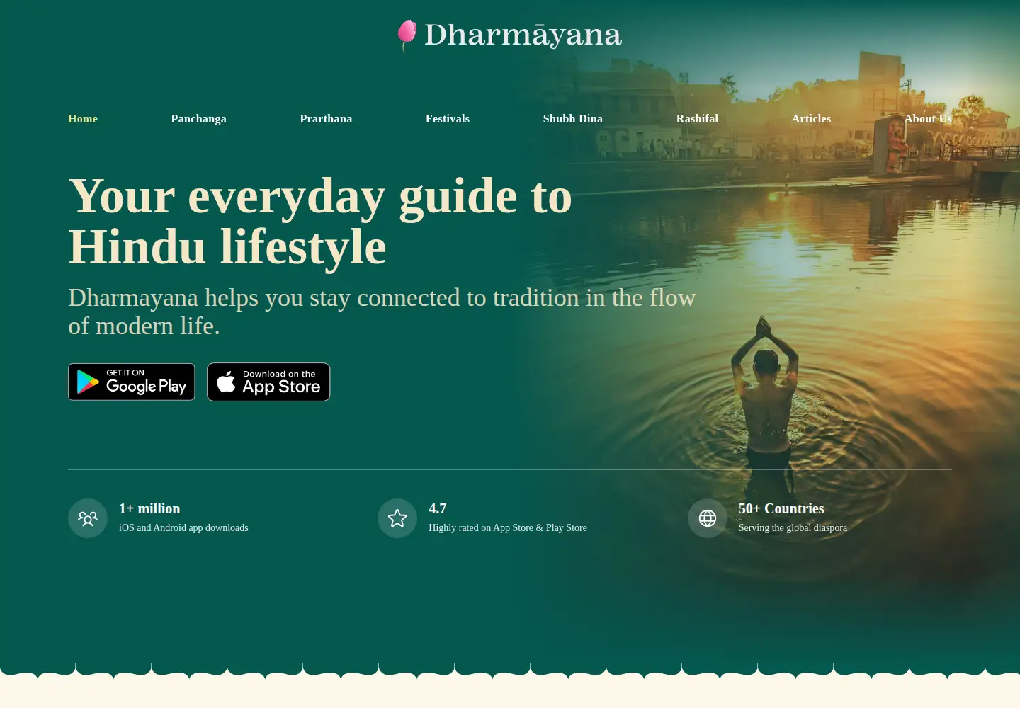 Screenshot of dharmayana.in
