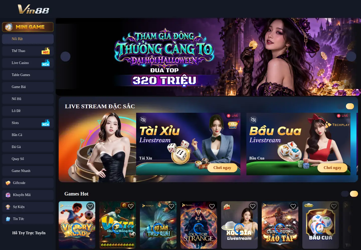 Screenshot of vin88.in