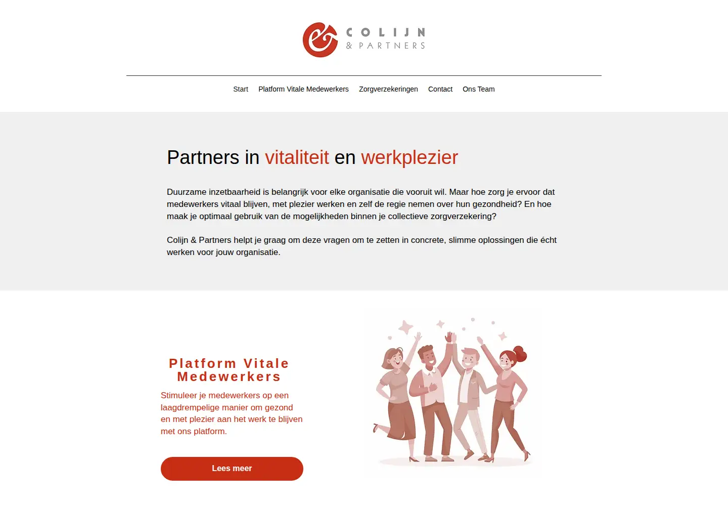Captured homepage of colijn.info in the current scan