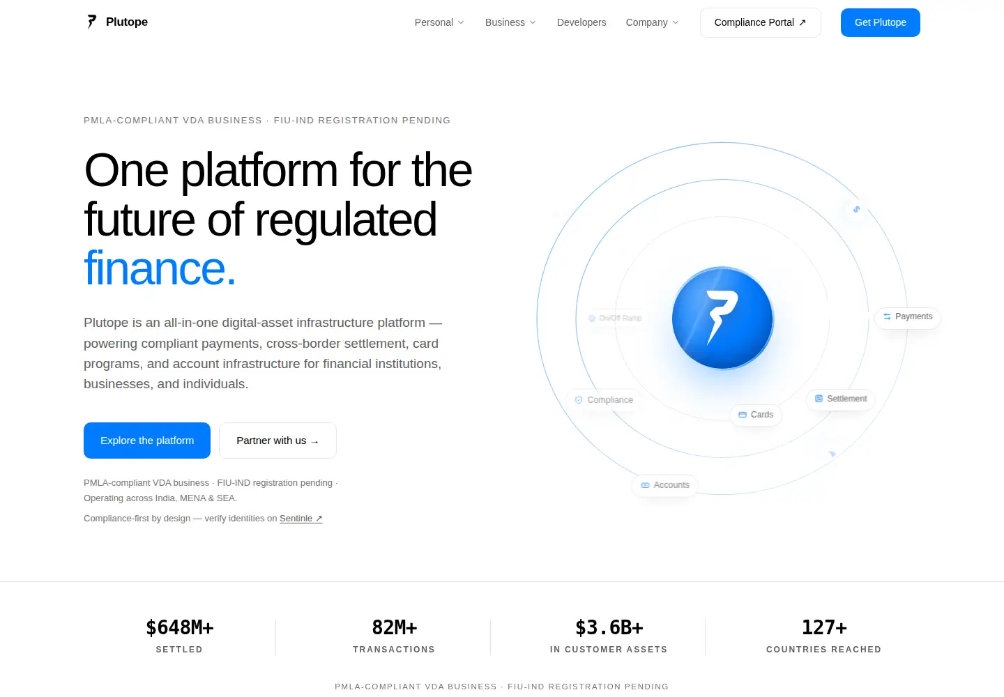 Screenshot of plutope.io