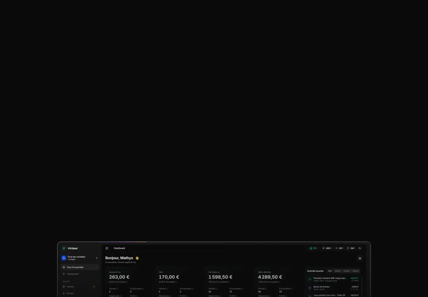 Screenshot of vinteer.io